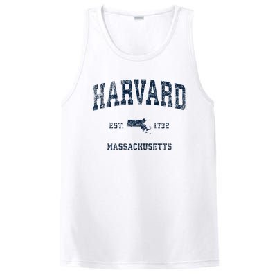 H.A.R.V.A.R.D Massachusetts Ma Vintage Sports Design PosiCharge Competitor Tank