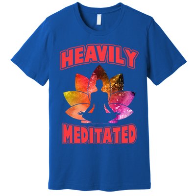 Heavily Meditated Meditation Lovers Meditation Gift Premium T-Shirt
