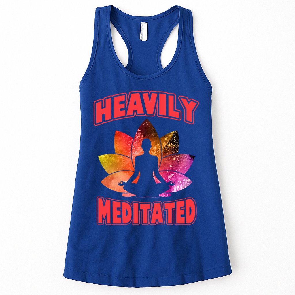 Heavily Meditated Meditation Lovers Meditation Gift Womens Tank Top