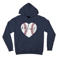 Heart Mom MotherS Day Christmas Baseball Softball Gift Hoodie