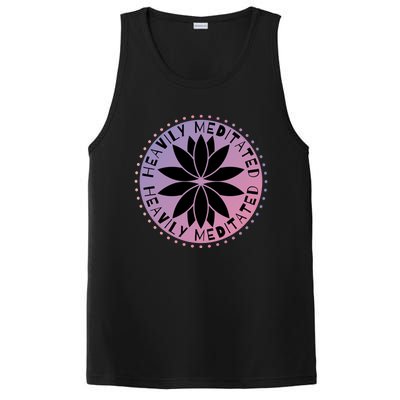 Heavily Meditated Meditation Mindfulness Statet Gift PosiCharge Competitor Tank