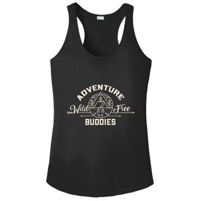 Hiking Mountains Meme Quote Adventure Buddies Ladies PosiCharge Competitor Racerback Tank