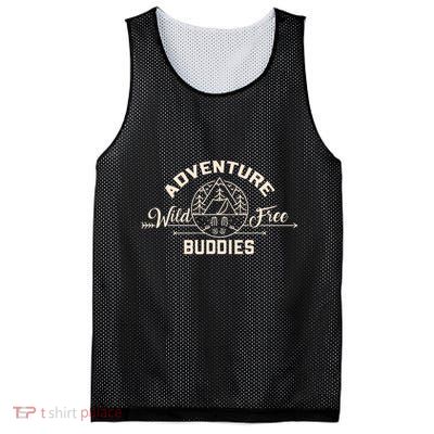 Hiking Mountains Meme Quote Adventure Buddies Mesh Reversible Basketball Jersey Tank