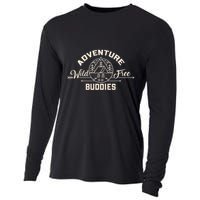 Hiking Mountains Meme Quote Adventure Buddies Cooling Performance Long Sleeve Crew