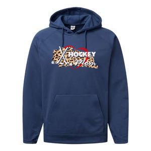 Hockey Mom MotherS Day Mama Mother Holiday Gift Performance Fleece Hoodie