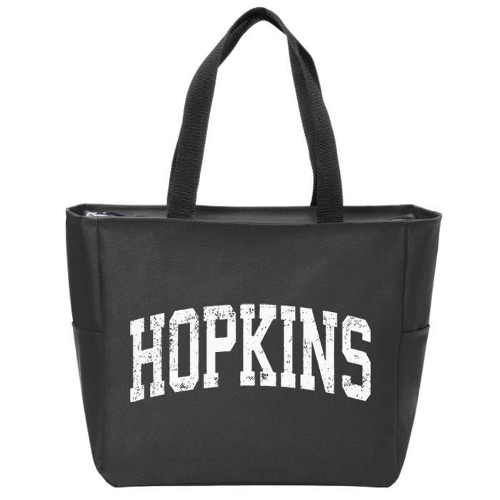 Hopkins Minnesota Mn Vintage Athletic Sports Design Zip Tote Bag