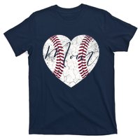 Heart Mom Mother's Day Christmas Baseball Softball Gift T-Shirt