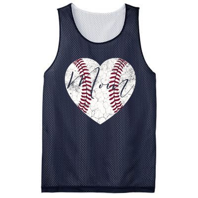 Heart Mom Mother's Day Christmas Baseball Softball Gift Mesh Reversible Basketball Jersey Tank