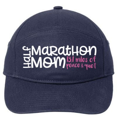 Half Marathon Mom Gift 13 1 Miles Of Peace And Quiet Gift 7-Panel Snapback Hat