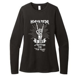 Heavy Metal Music Is Gods Apology Womens CVC Long Sleeve Shirt