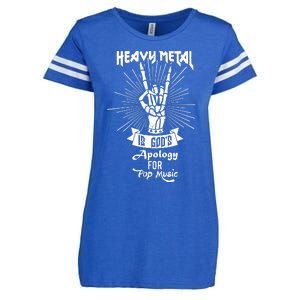 Heavy Metal Music Is Gods Apology Enza Ladies Jersey Football T-Shirt