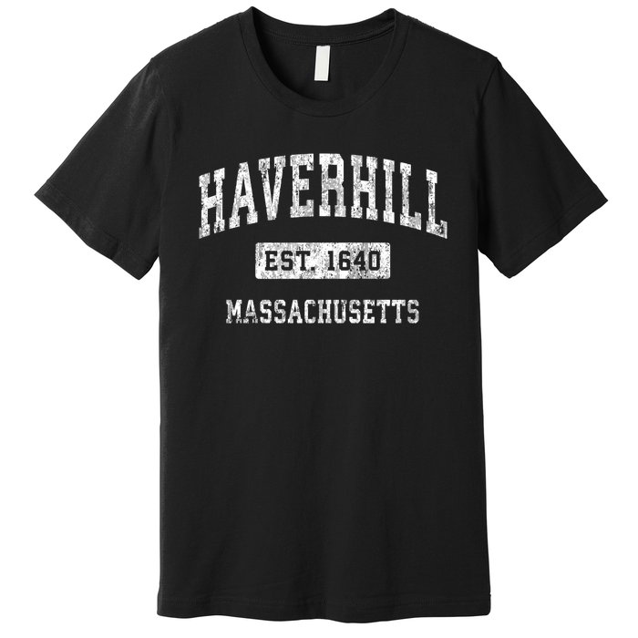 Haverhill Massachusetts Ma Vintage Established Sports Premium T-Shirt