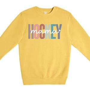 Hockey Mom Mama Gift Premium Crewneck Sweatshirt