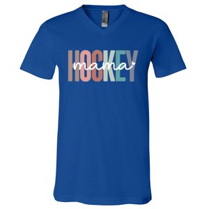 Hockey Mom Mama Gift V-Neck T-Shirt