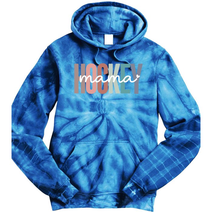 Hockey Mom Mama Gift Tie Dye Hoodie