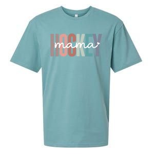 Hockey Mom Mama Gift Sueded Cloud Jersey T-Shirt