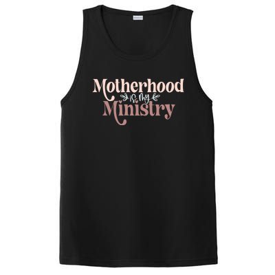 Homeschool Mom Motherhood Is My Ministry Cute MotherS Idea Gift PosiCharge Competitor Tank