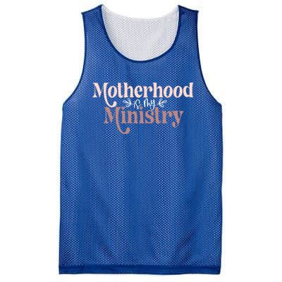 Homeschool Mom Motherhood Is My Ministry Cute MotherS Idea Gift Mesh Reversible Basketball Jersey Tank