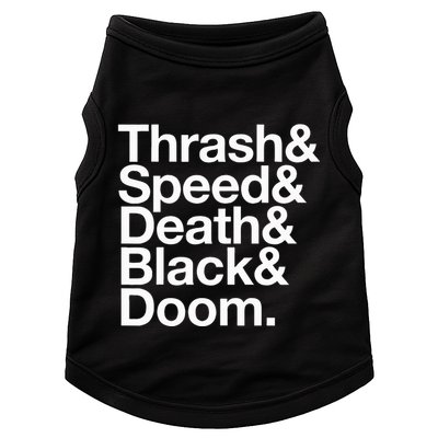 Heavy Metal Music Fan List Thrash Speed Doom Death Black Doggie Tank