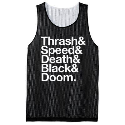 Heavy Metal Music Fan List Thrash Speed Doom Death Black Mesh Reversible Basketball Jersey Tank