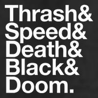 Heavy Metal Music Fan List Thrash Speed Doom Death Black 25L Jumbo Tote