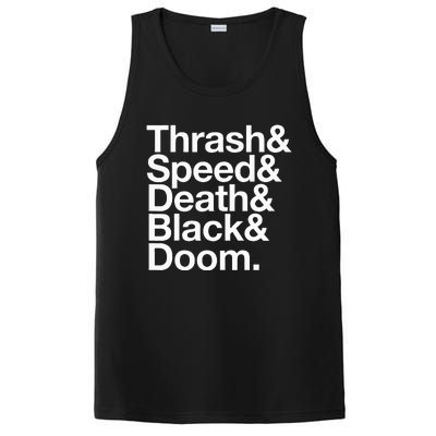 Heavy Metal Music Fan List Thrash Speed Doom Death Black PosiCharge Competitor Tank