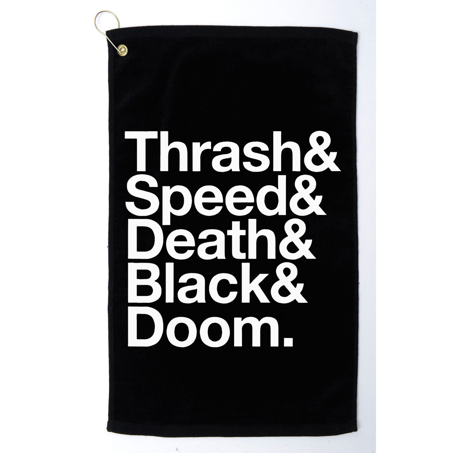 Heavy Metal Music Fan List Thrash Speed Doom Death Black Golf Towel