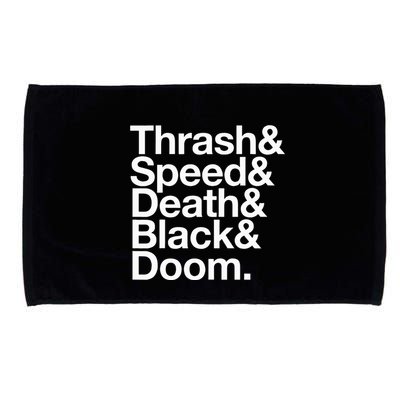 Heavy Metal Music Fan List Thrash Speed Doom Death Black Microfiber Hand Towel