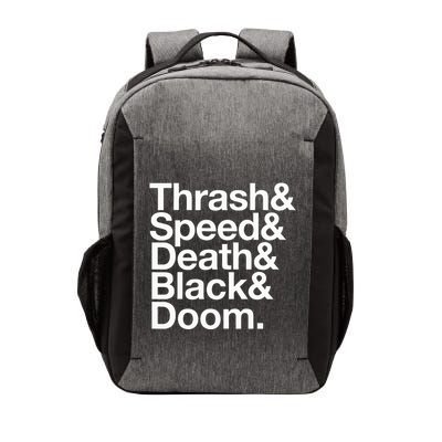 Heavy Metal Music Fan List Thrash Speed Doom Death Black Vector Backpack