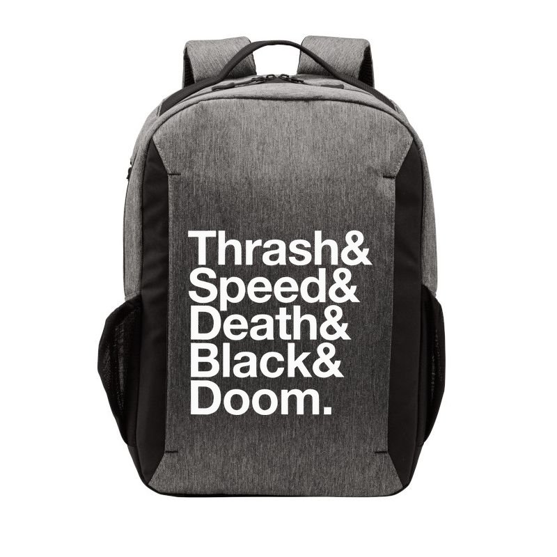 Heavy Metal Music Fan List Thrash Speed Doom Death Black Vector Backpack