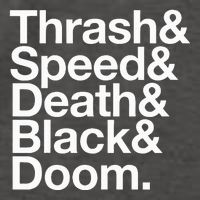 Heavy Metal Music Fan List Thrash Speed Doom Death Black Vector Backpack