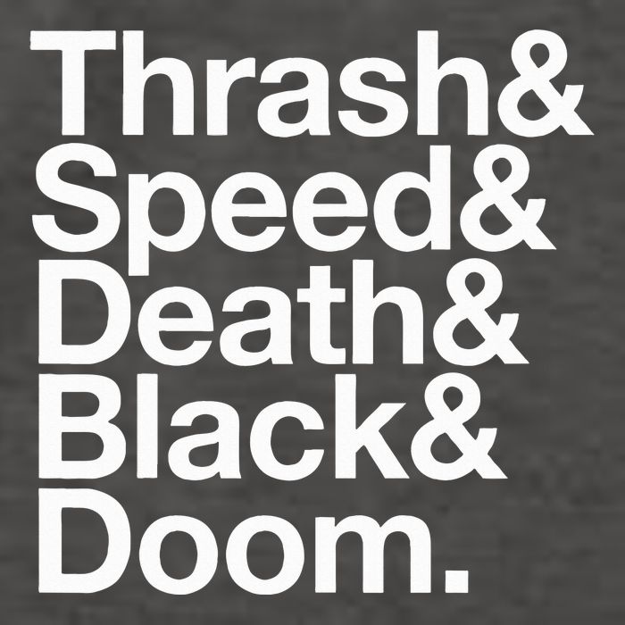 Heavy Metal Music Fan List Thrash Speed Doom Death Black Vector Backpack
