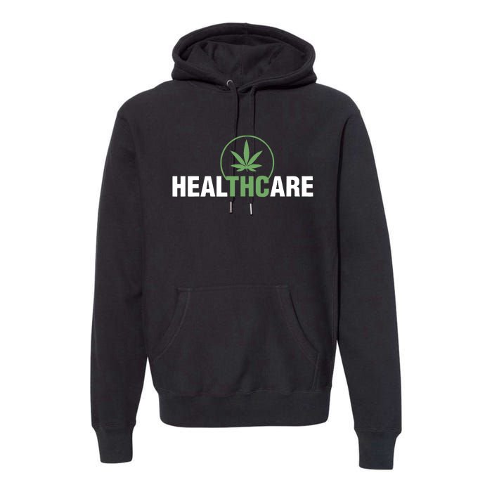 Healthcare Medical Marijuana Weed Leaf Funny Happy 420 Day Premium Hoodie