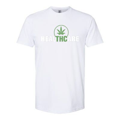 Healthcare Medical Marijuana Weed Leaf Funny Happy 420 Day Softstyle CVC T-Shirt