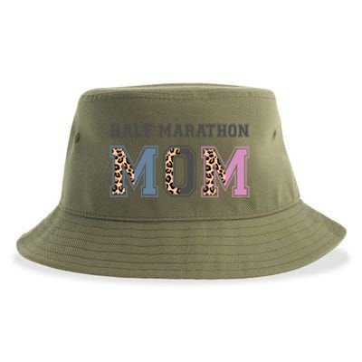 Half Marathon Mom Running Mom Funny Marathoner Runner Mom Gift Sustainable Bucket Hat