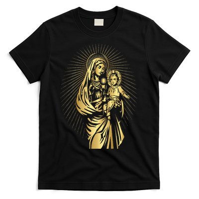Holy Mother Mary Mother of Jesus Vintage Catholic T-Shirt