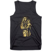 Holy Mother Mary Mother of Jesus Vintage Catholic Tank Top