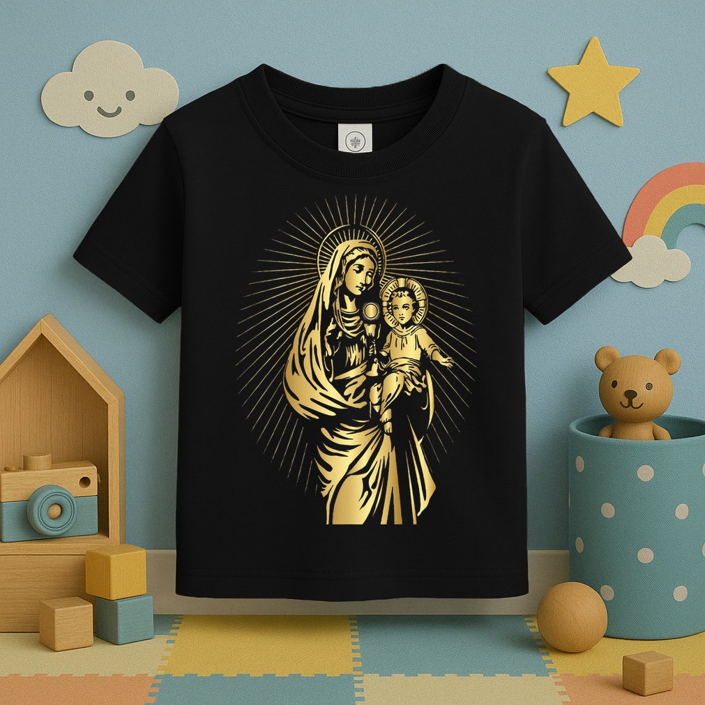 Holy Mother Mary Mother of Jesus Vintage Catholic Toddler T-Shirt
