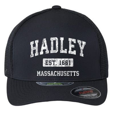Hadley Massachusetts Ma Vintage Sports Flexfit Unipanel Trucker Cap