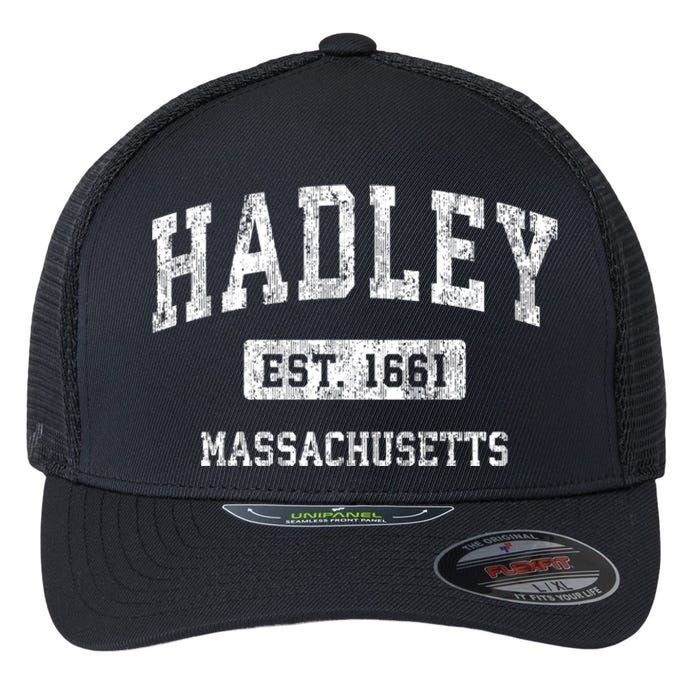 Hadley Massachusetts Ma Vintage Sports Flexfit Unipanel Trucker Cap