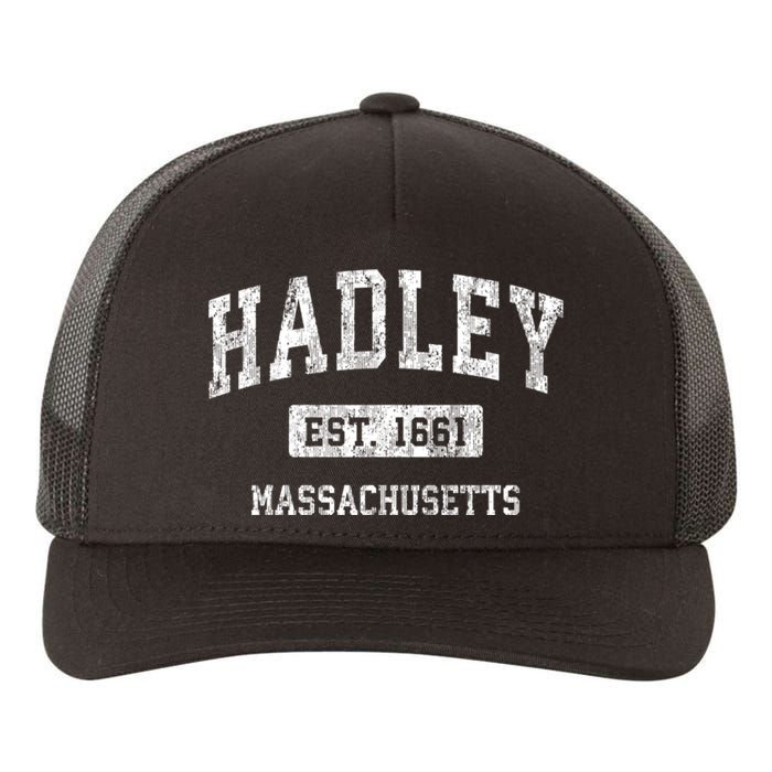 Hadley Massachusetts Ma Vintage Sports Yupoong Adult 5-Panel Trucker Hat