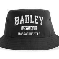 Hadley Massachusetts Ma Vintage Sports Sustainable Bucket Hat