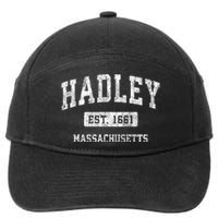 Hadley Massachusetts Ma Vintage Sports 7-Panel Snapback Hat