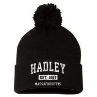 Hadley Massachusetts Ma Vintage Sports Pom Pom 12in Knit Beanie