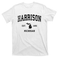 Harrison Michigan Mi Vintage Established Sports Design T-Shirt