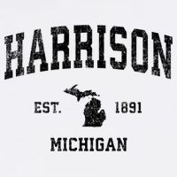 Harrison Michigan Mi Vintage Established Sports Design Beanie