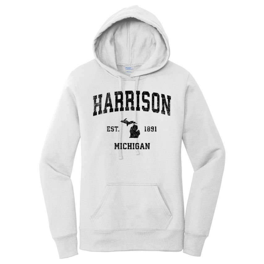 Harrison Michigan Mi Vintage Established Sports Design Women's Pullover Hoodie