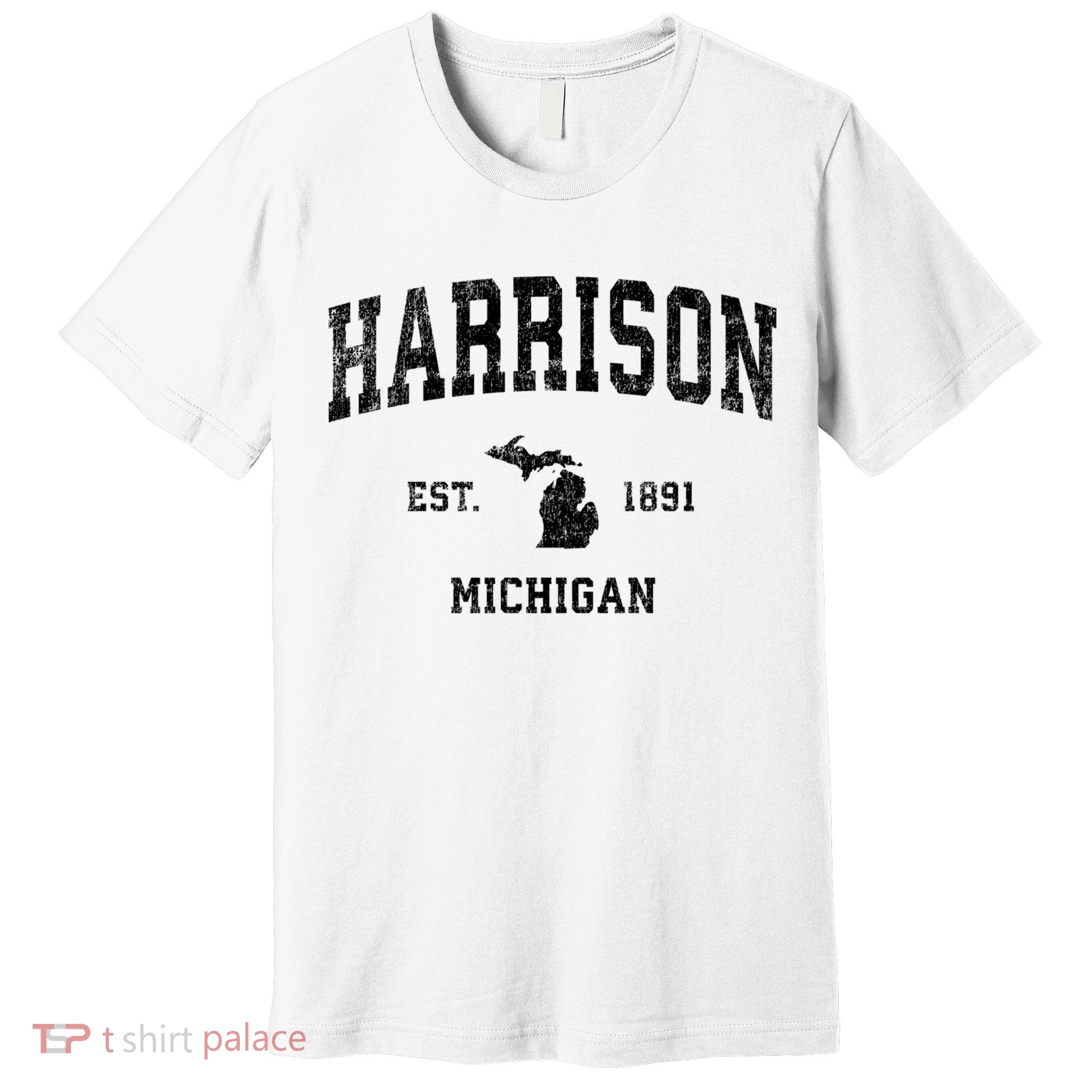 Harrison Michigan Mi Vintage Established Sports Design Premium T-Shirt