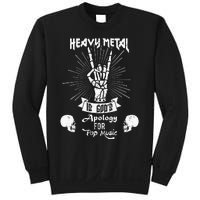 Heavy Metal Music Is Gods Apology Funny Pun Gift Sweatshirt