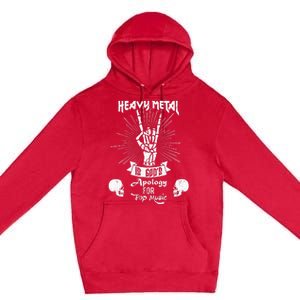 Heavy Metal Music Is Gods Apology Funny Pun Gift Premium Pullover Hoodie